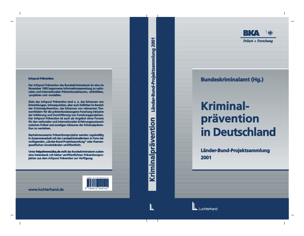 Kriminalprävention in Deutschland Länder-Bund-Projektsammlung