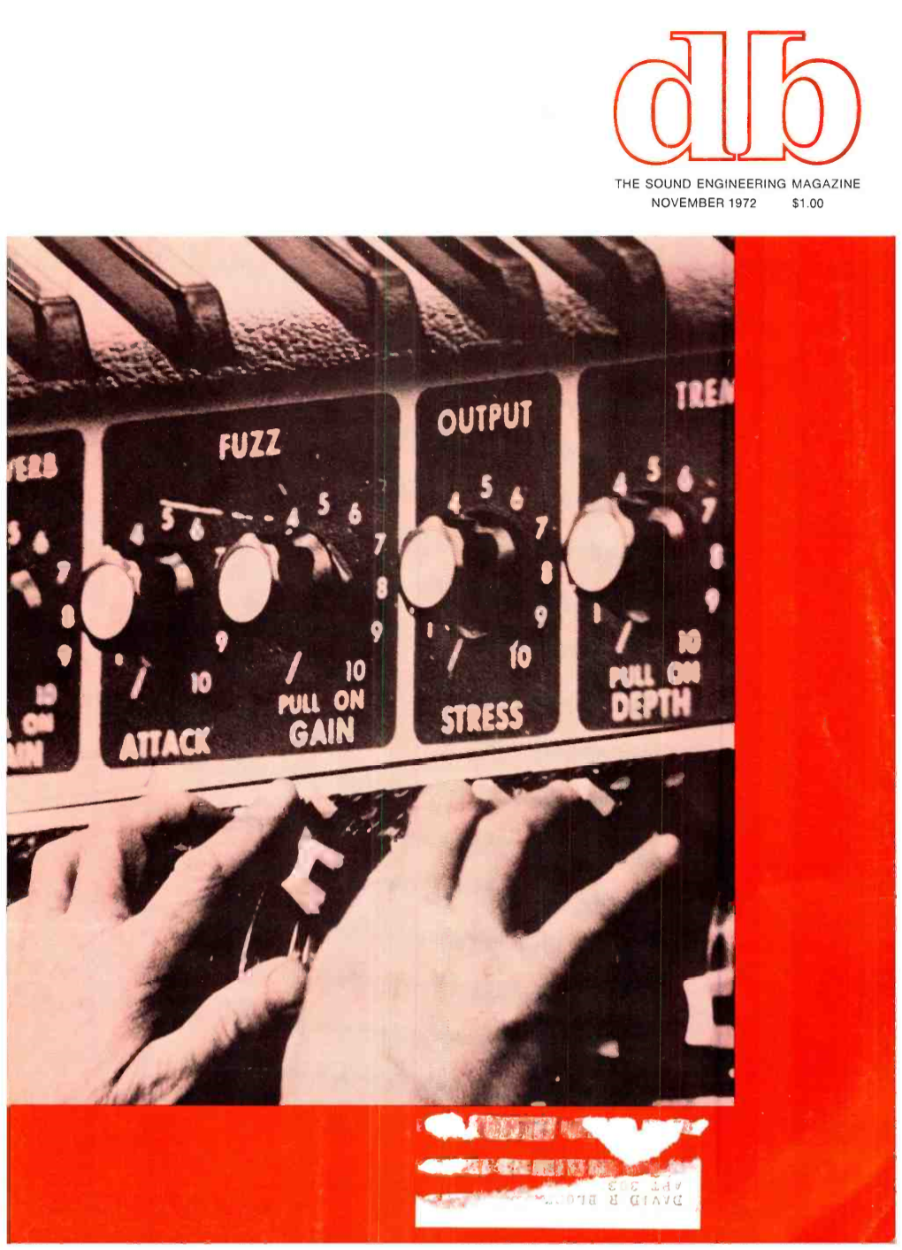 THE SOUND ENGINEERING MAGAZINE NOVEMBER 1972 S1.00 Built Better