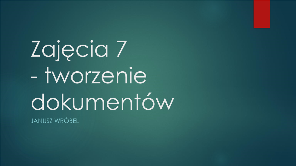 Tworzenie Dokumentów, Prawo Autorskie