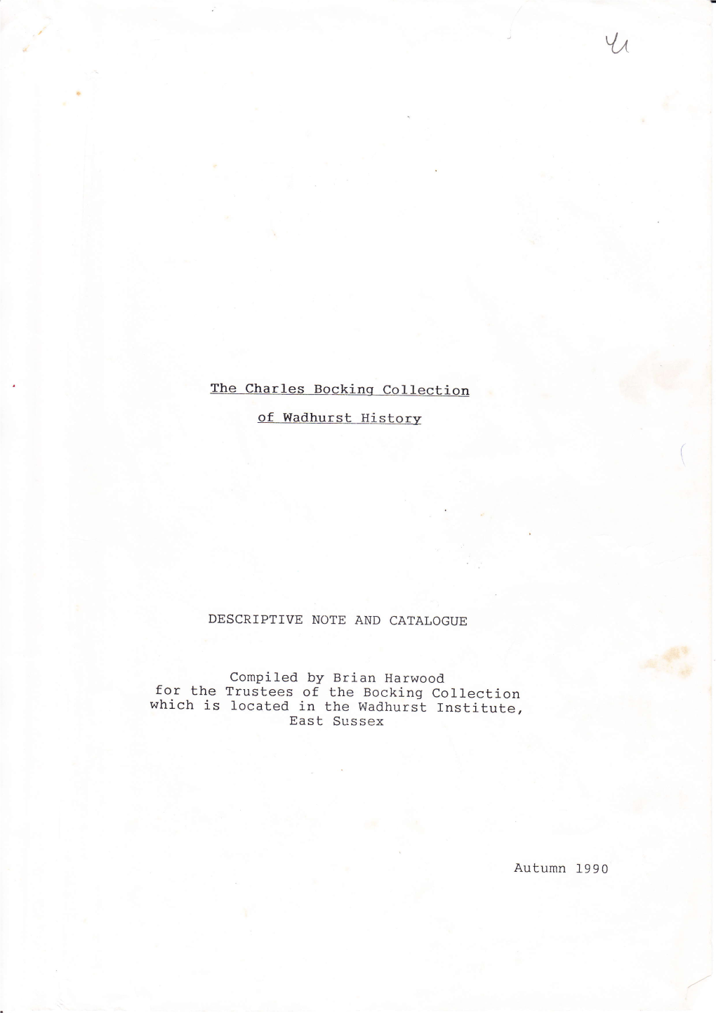 The Charles Bo Cking Collection for The