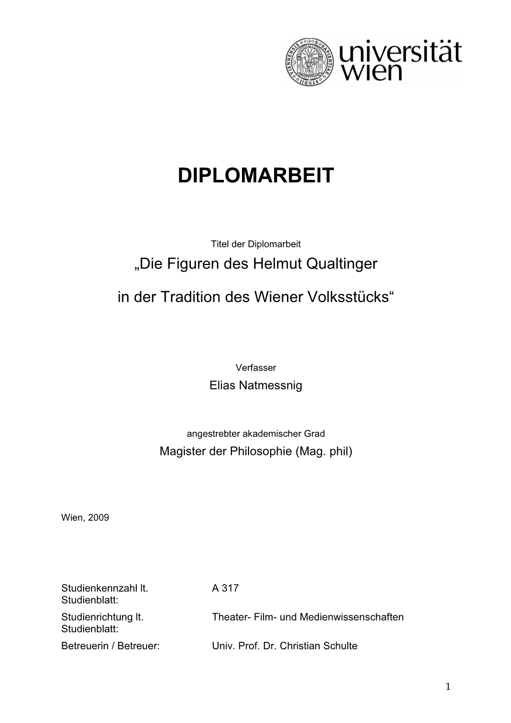 Diplomarbeit