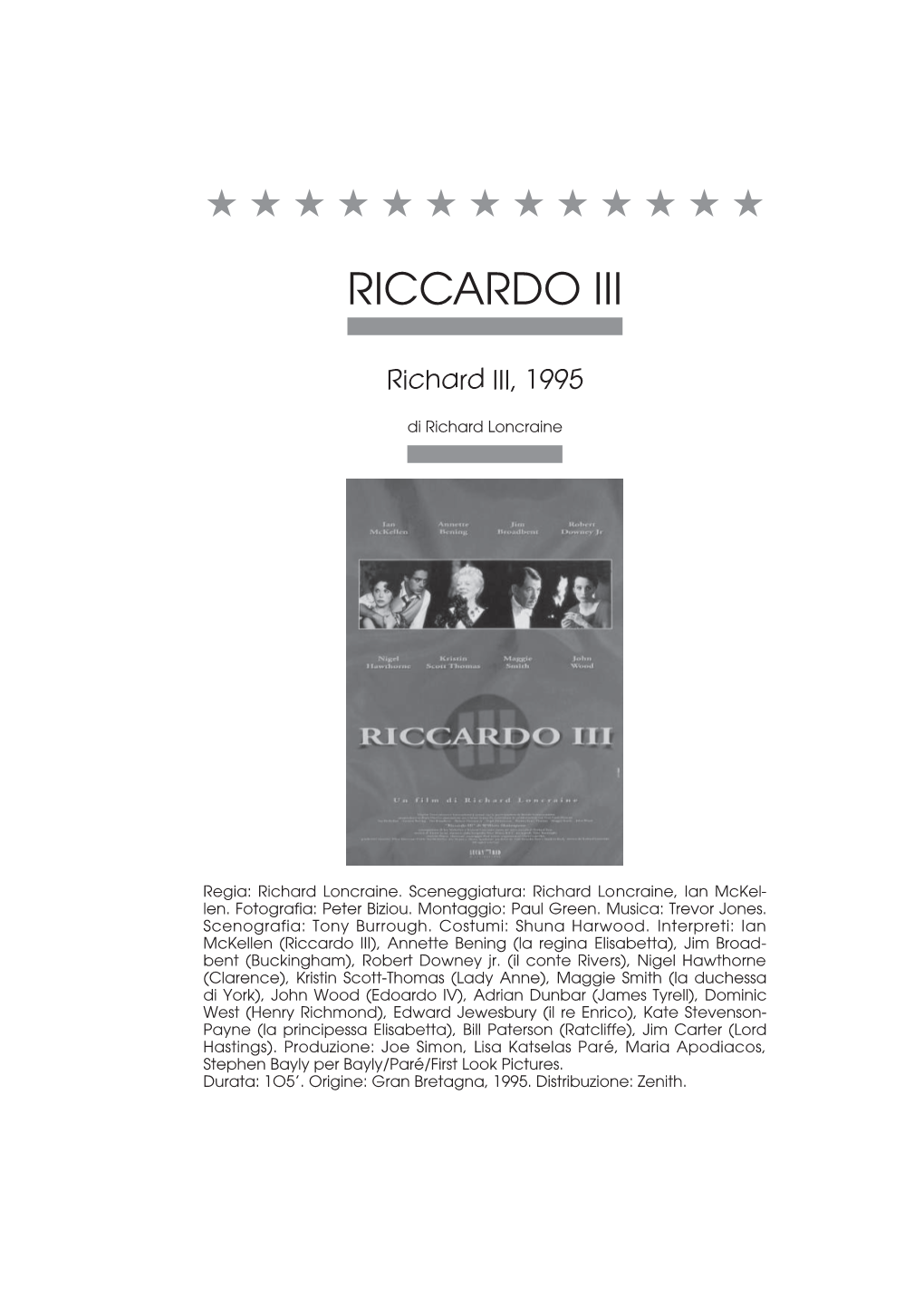 Riccardo Iii