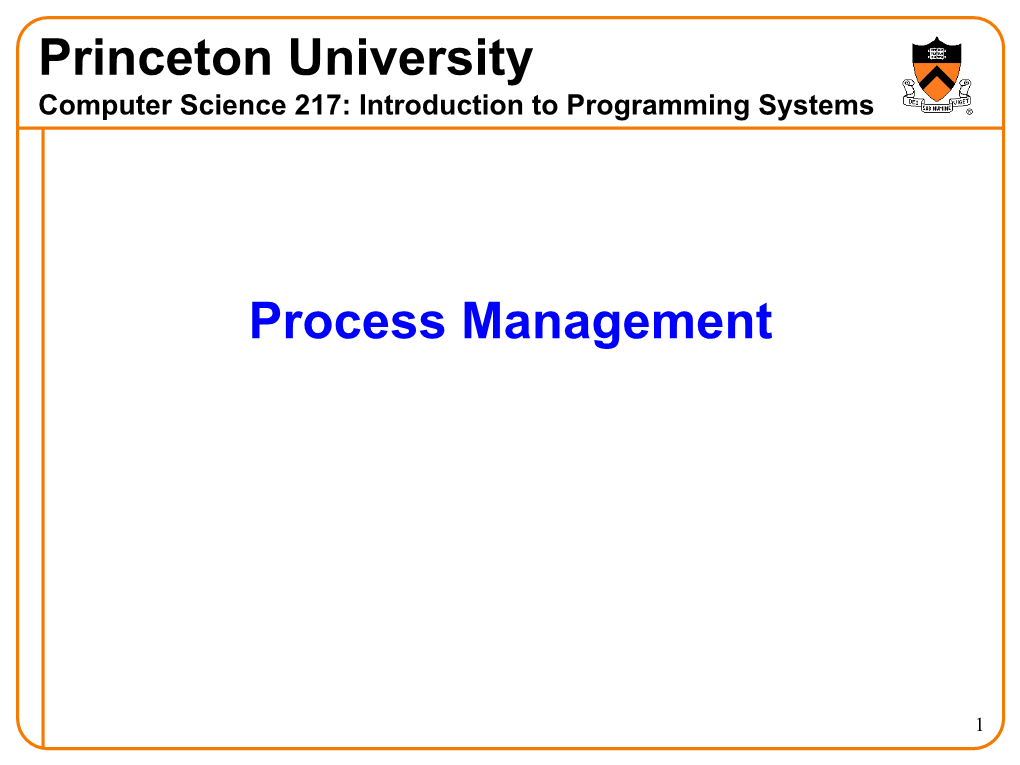 Process Management