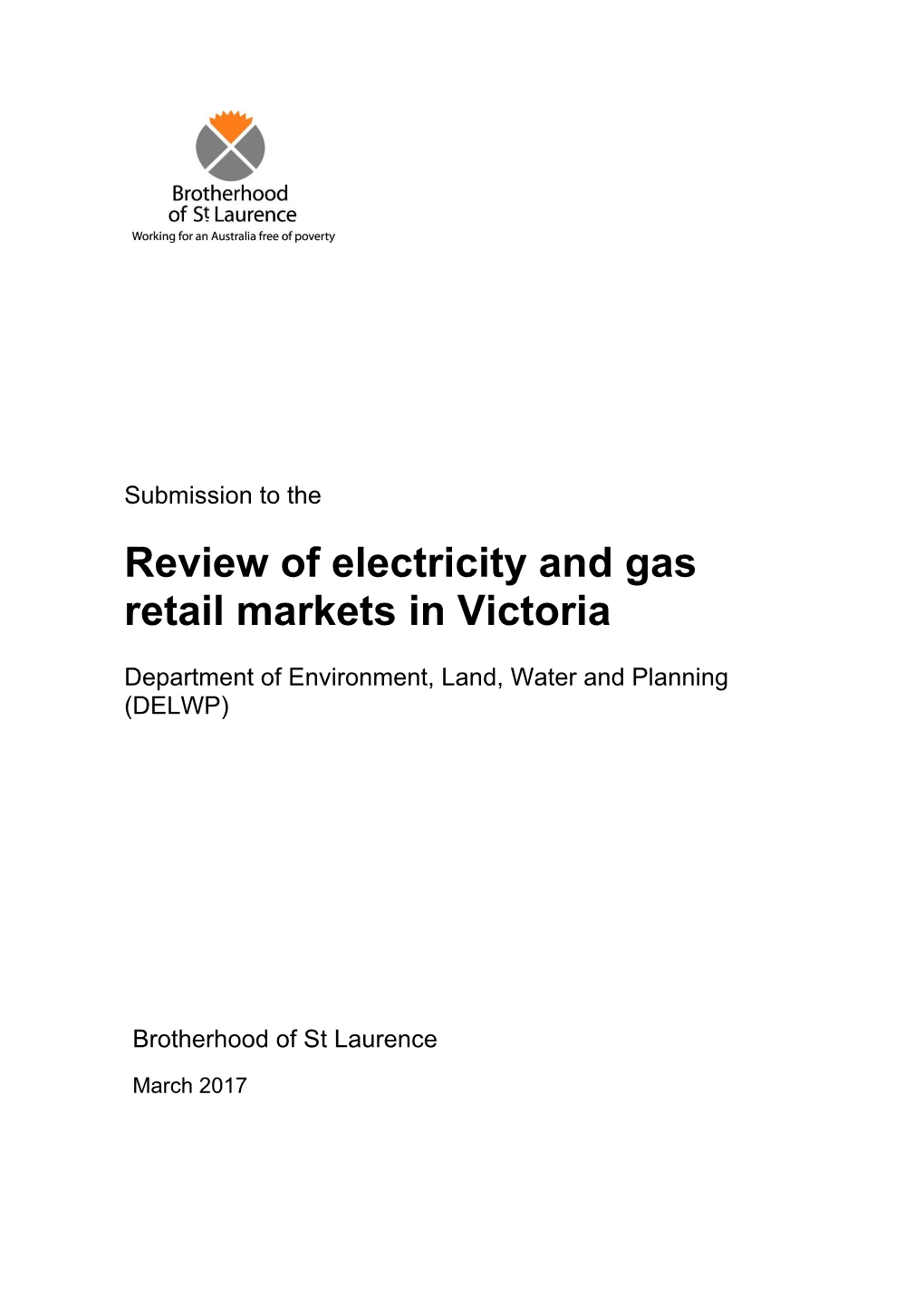 Review of Electricity and Gas Retail Markets in Victoria