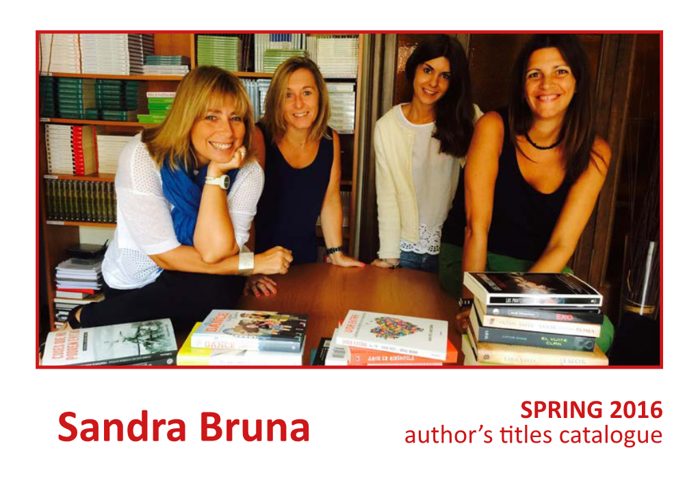 SPRING 2016 Author's Titles Catalogue