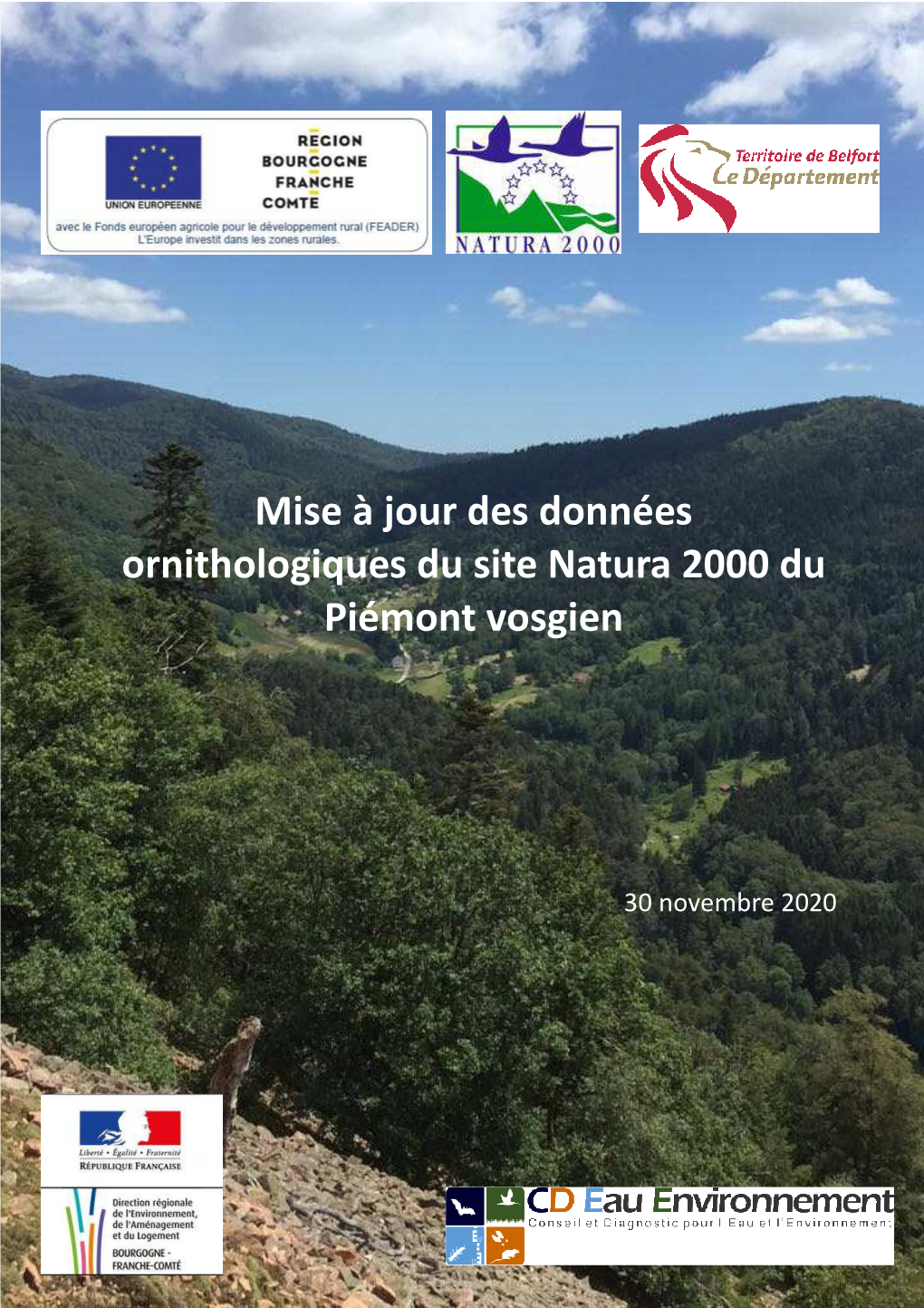 Etude Ornithologique Piémont Vosgien CDEE 14012021 VF