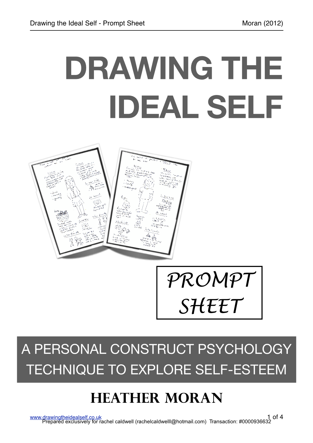 Drawing the Ideal Self Prompt Sheet