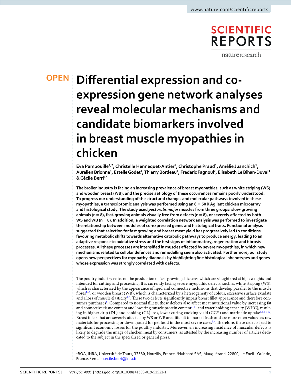 Expression Gene Network Analyses Reveal Molecular Mechanisms And