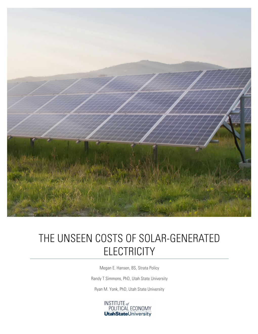 The Unseen Costs of Solar-Generated Electricity