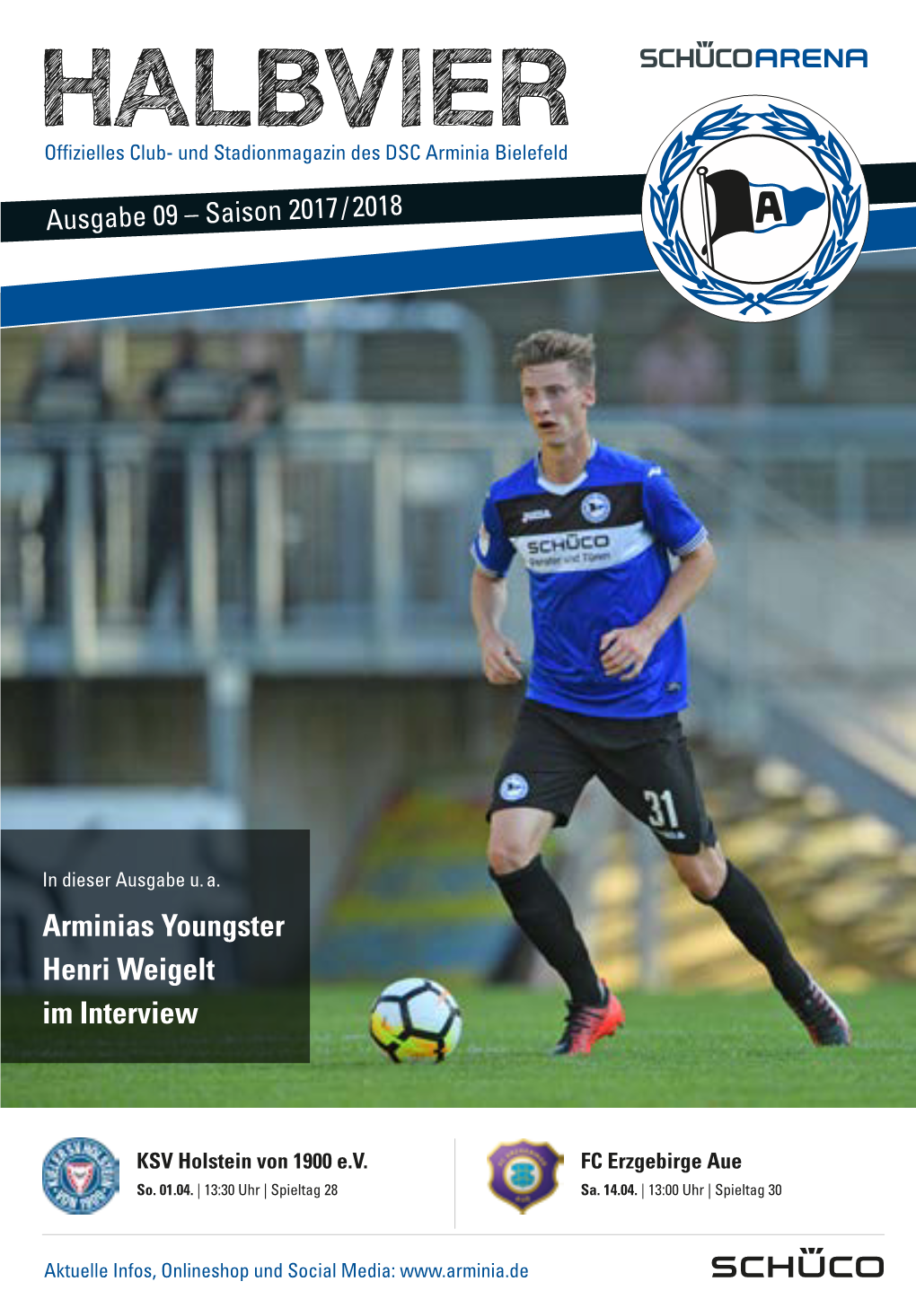 HALBVIER Offizielles Club- Und Stadionmagazin Des DSC Arminia Bielefeld