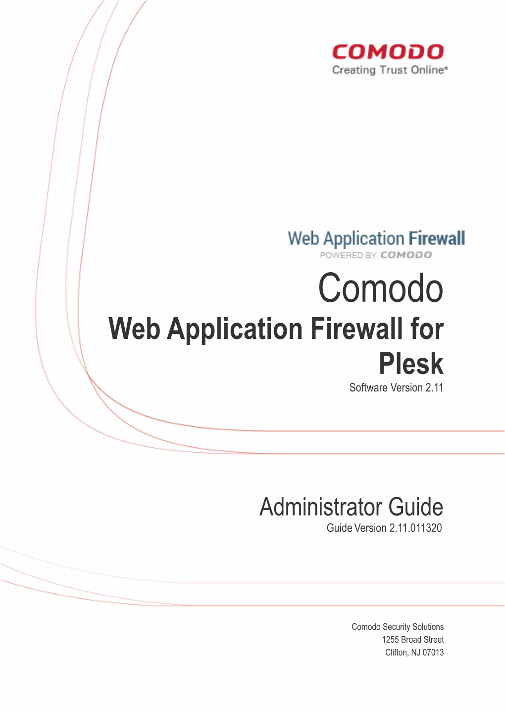 Comodo Web Application Firewall Administartor Guide for Plesk