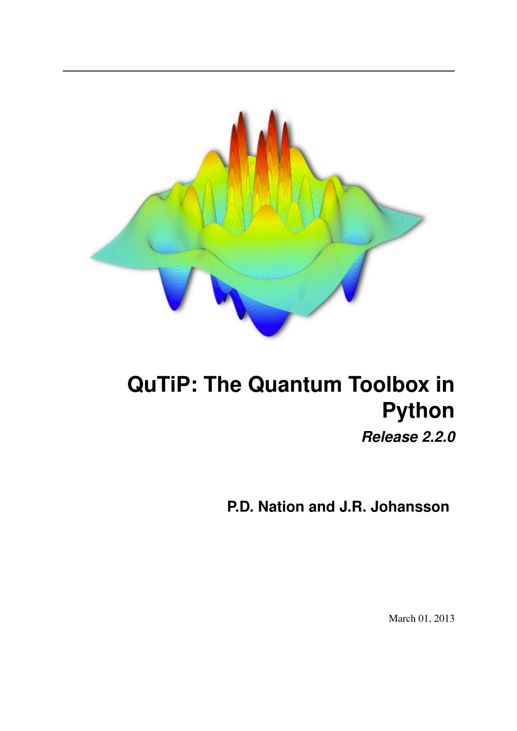 The Quantum Toolbox in Python Release 2.2.0