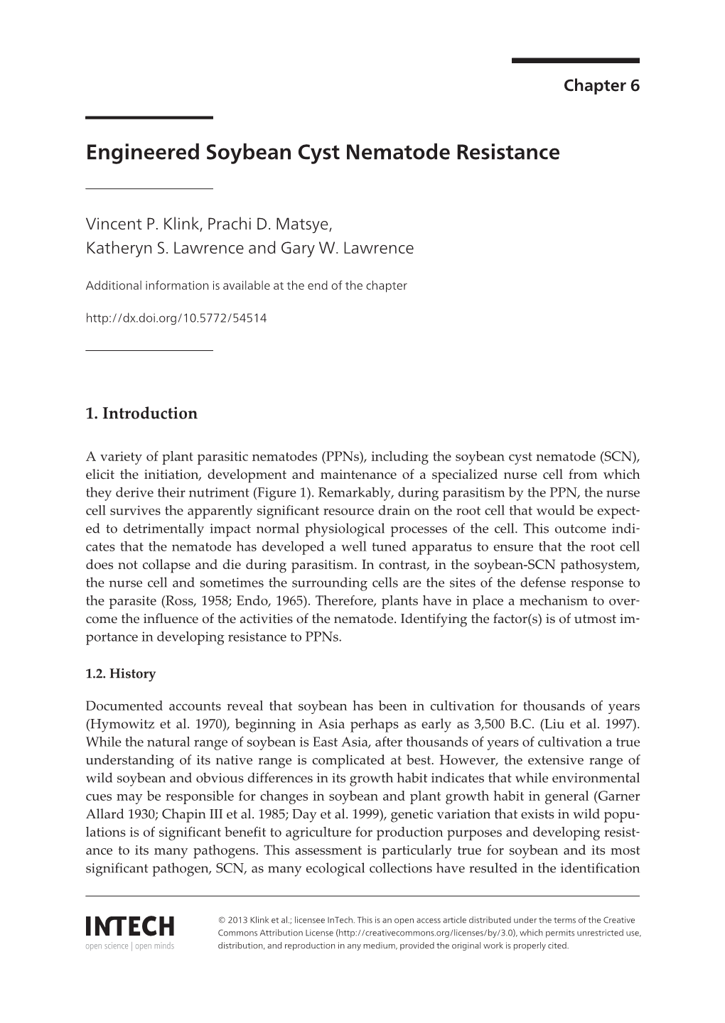 Engineered Soybean Cyst Nematode Resistance