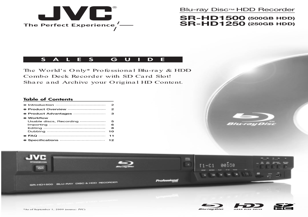 Blu-Ray Disc™ HDD Recorder