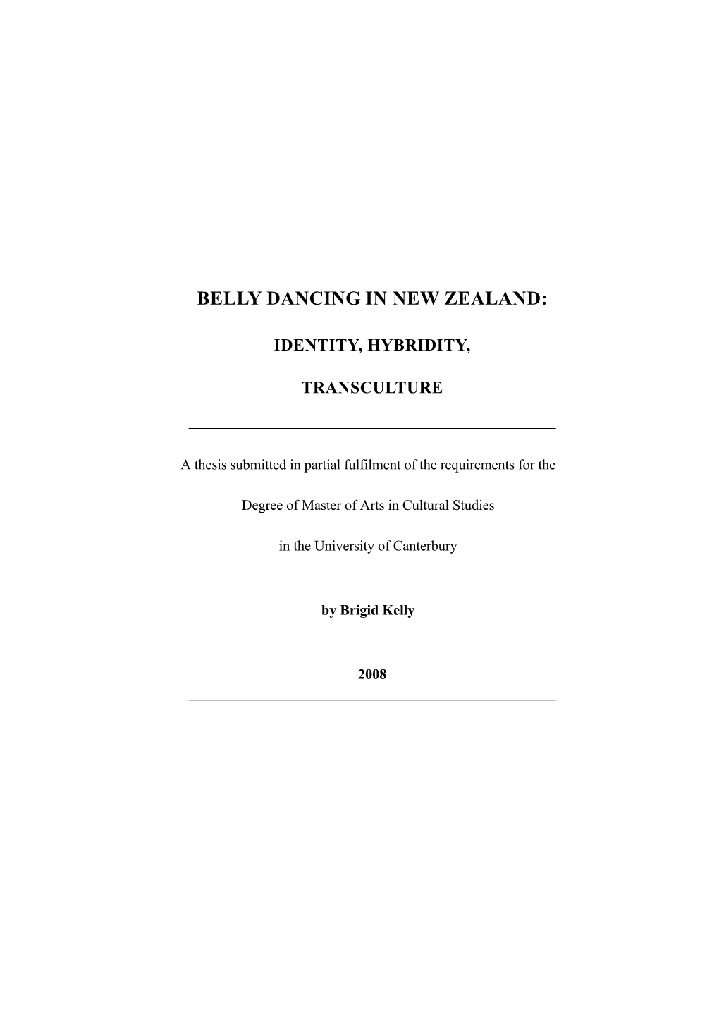 Belly Dancing in New Zealand