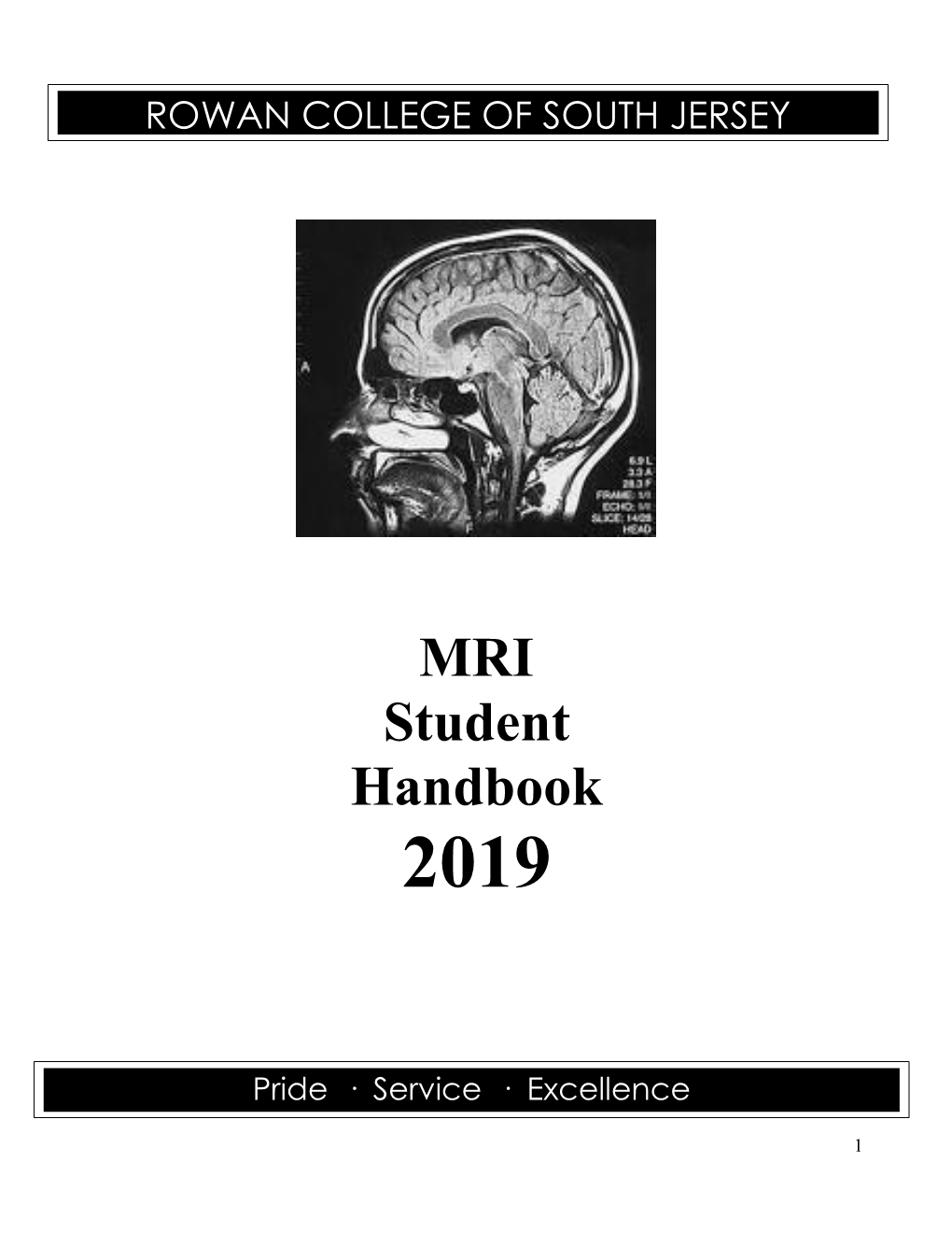 MRI Student Handbook 2019