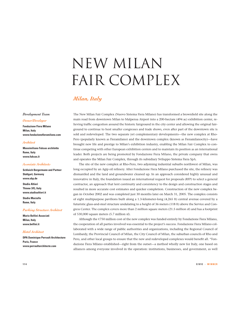 New Milan Fair Complex