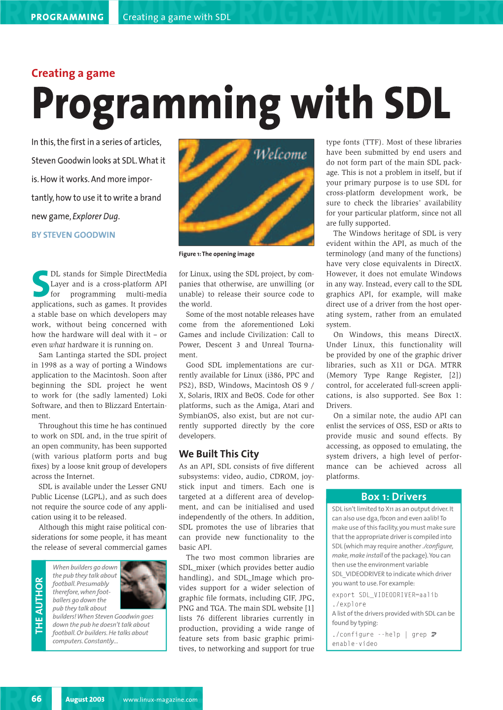Programming with SDL