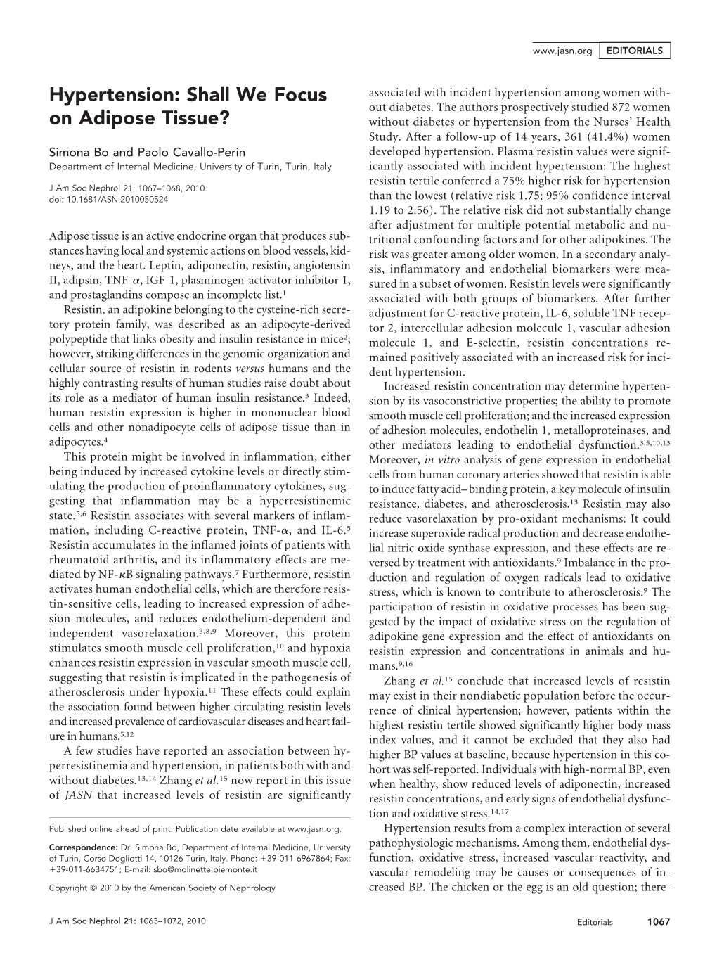 Hypertension: Shall We Focus on Adipose Tissue?