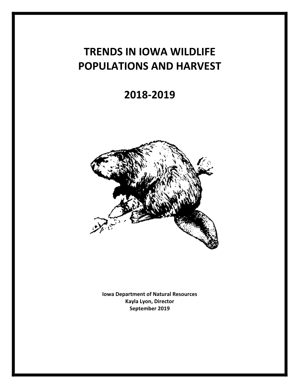Status and Trends in Wildlife Populations 2019