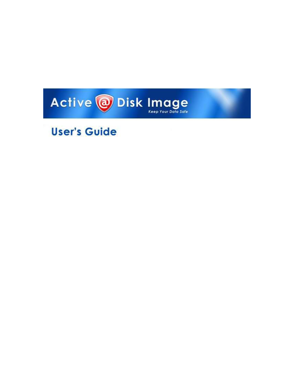 Disk Image Active@ Disk Image User's Guide