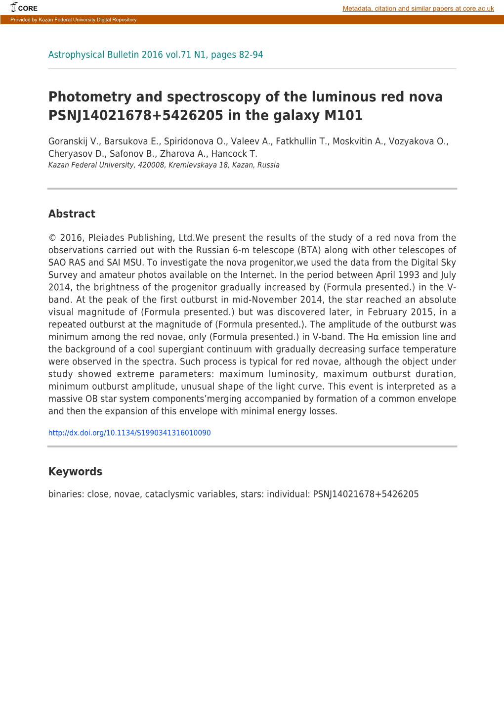 Photometry and Spectroscopy of the Luminous Red Nova PSNJ14021678+5426205 in the Galaxy M101