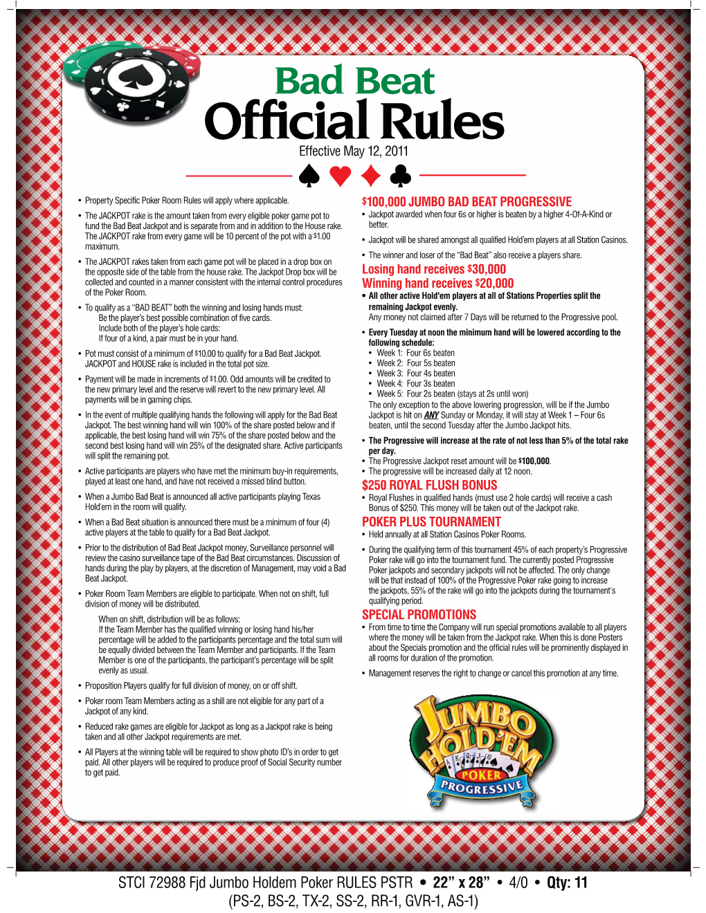 Official Rules Effective May 12, 2011