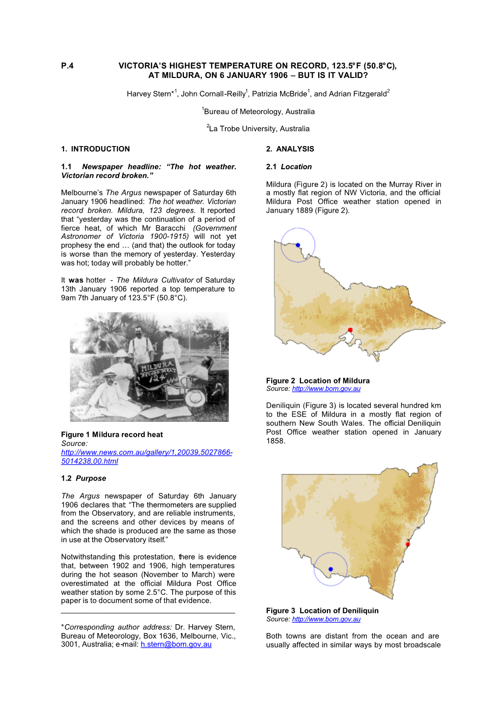 P.4 Victoria's Highest Temperature on Record