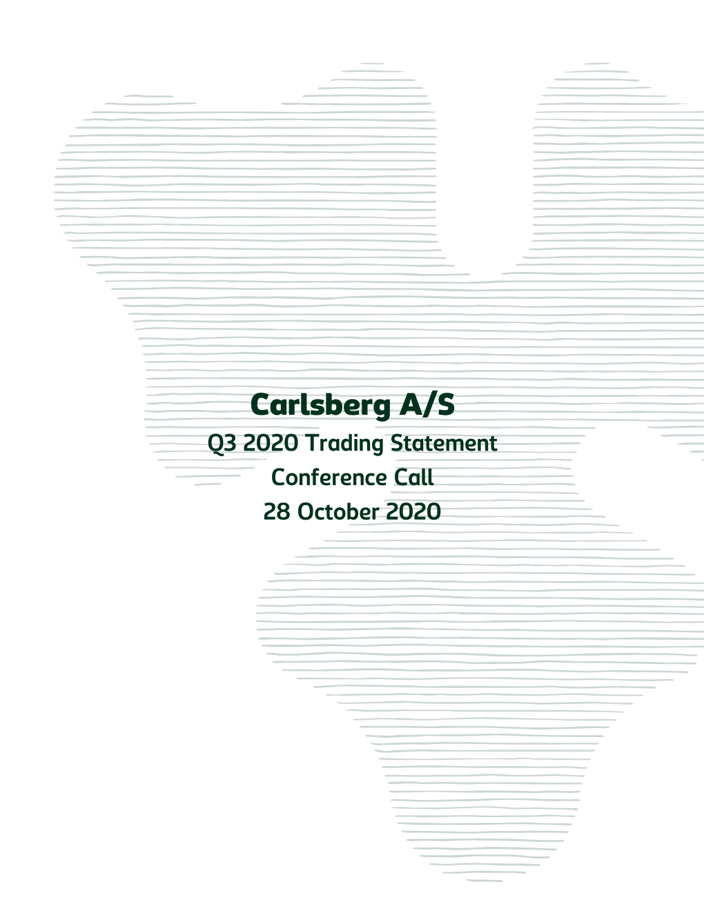Carlsberg A/S Q3 2020 Trading Statement Conference Call