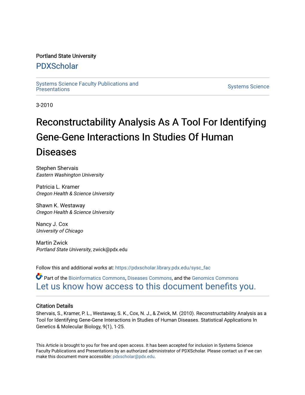 Reconstructability Analysis As a Tool for Identifying Gene-Gene Interactions in Studies of Human Diseases