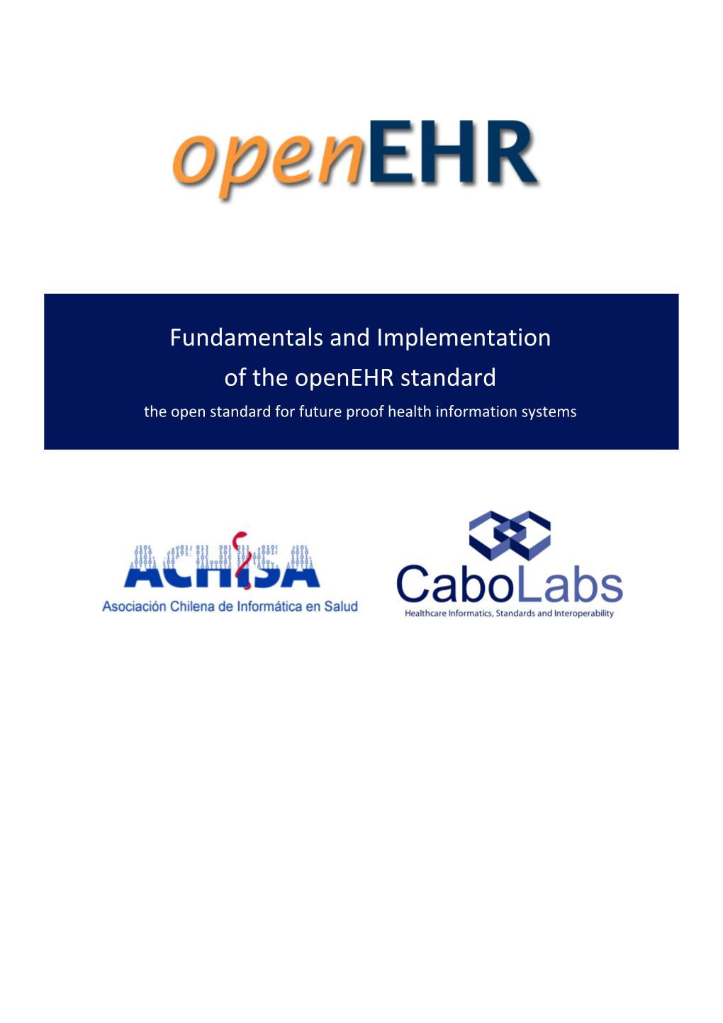 Fundamentals and Implementation of the Openehr Standard the Open Standard for Future Proof Health Information Systems