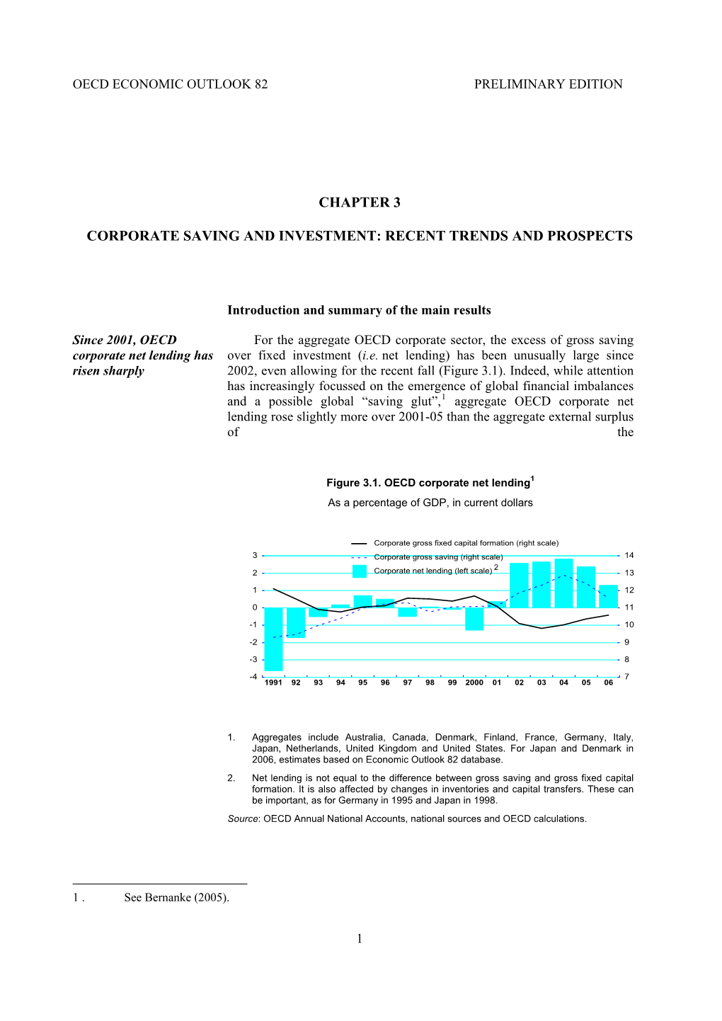 Chapter 3 Corporate Saving and Investment: Recent Trends