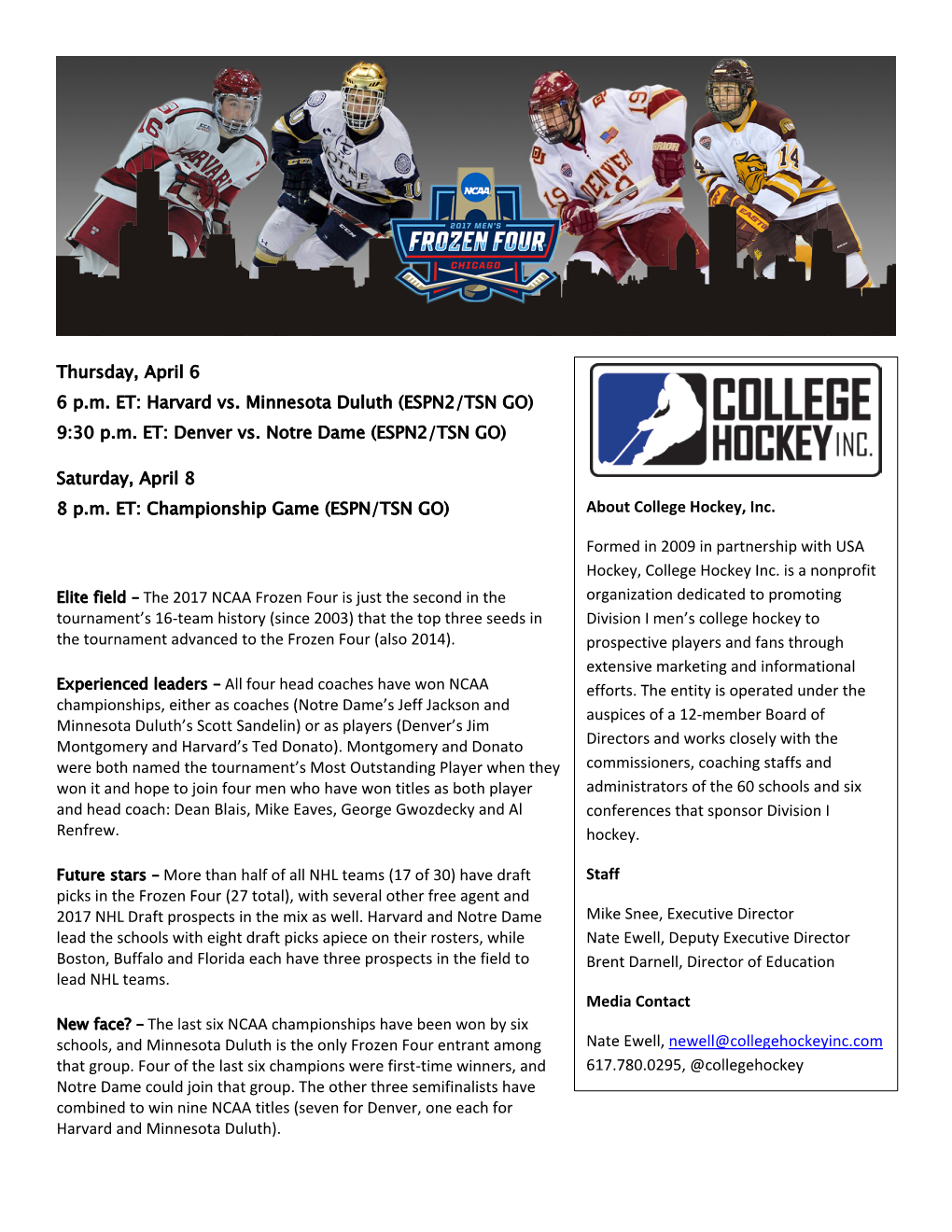 Frozen Four Media Kit (.Pdf)