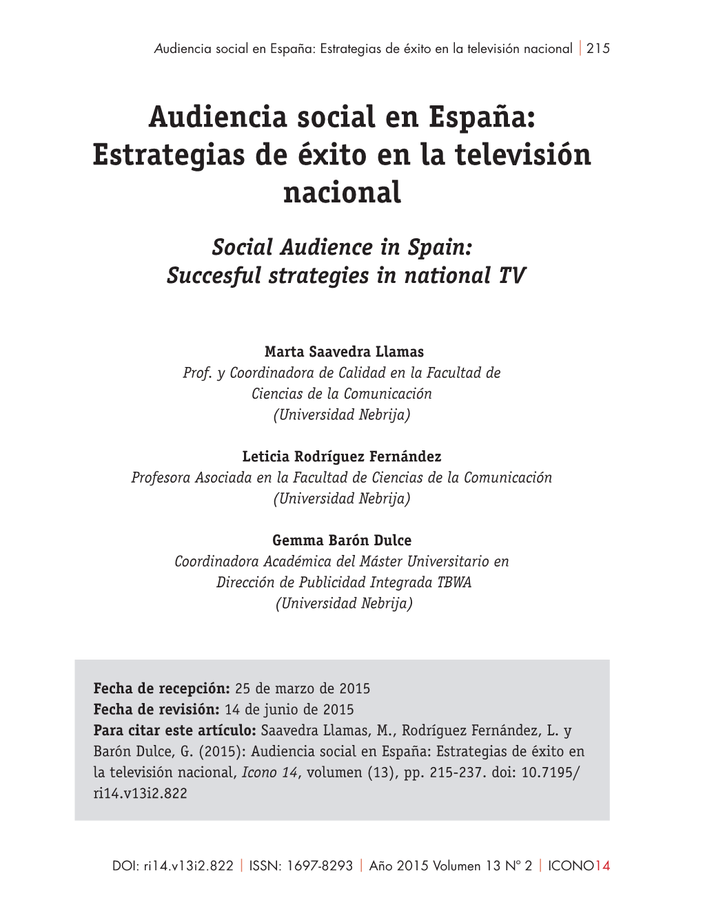 Audiencia Social En España:Estrategias De Éxito En La