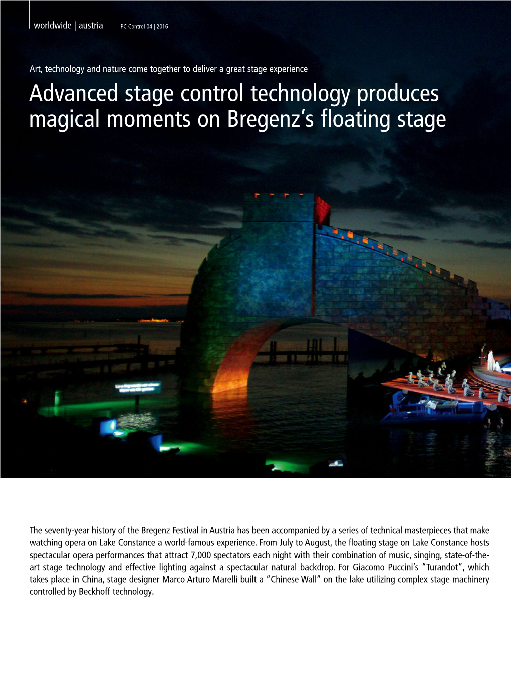 Bregenz's Floating Stage