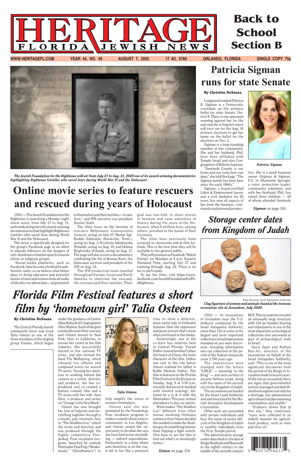 Florida Film Festival Features a Short Film by 'Hometown Girl' Talia Osteen