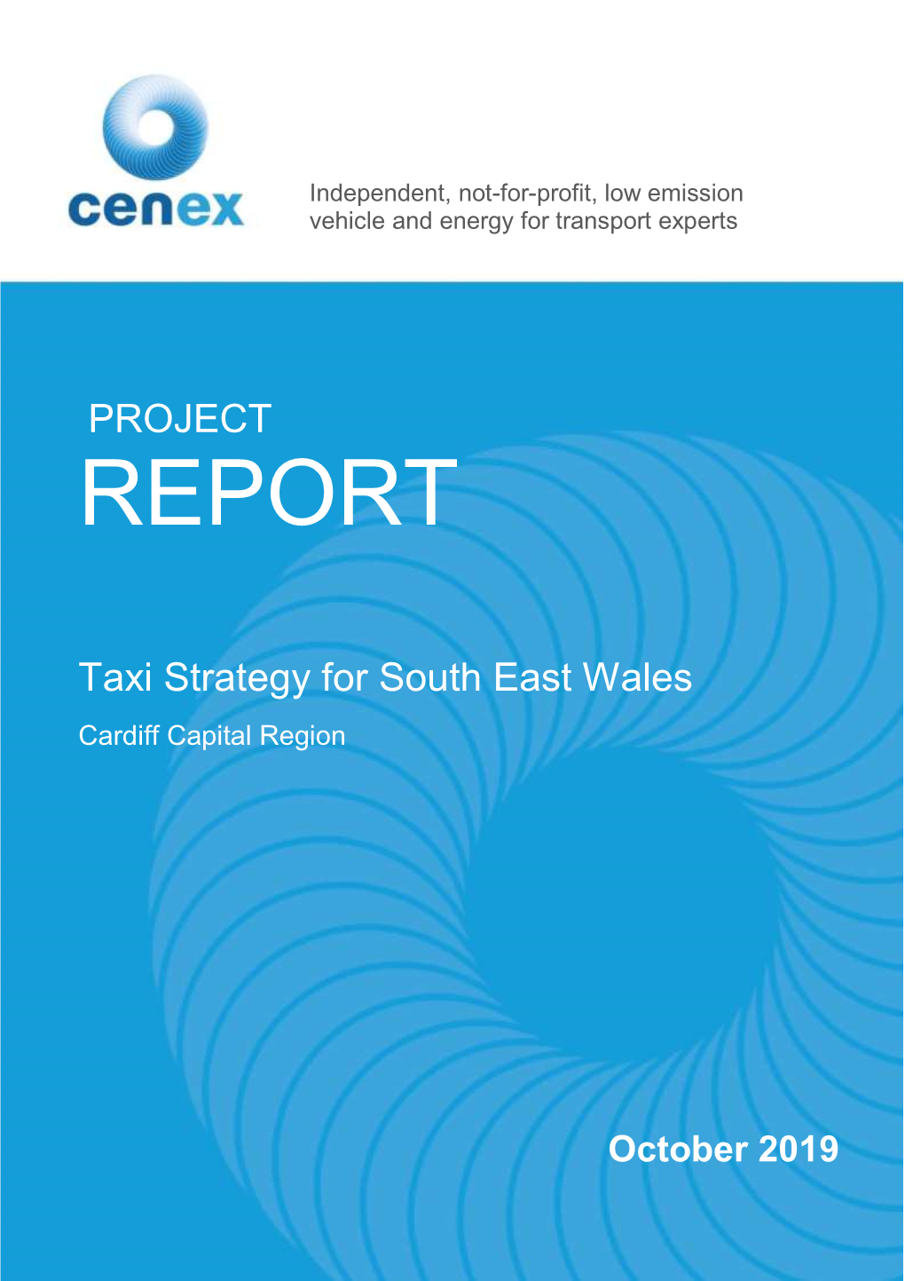 PROJECT Taxi Strategy for South East Wales