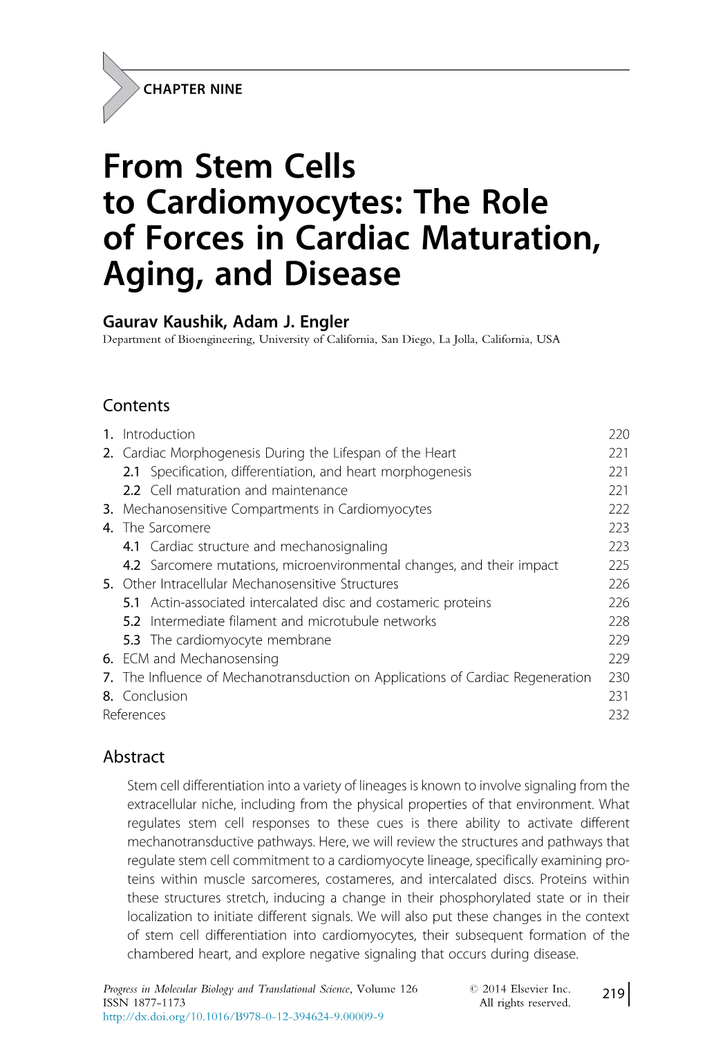 From Stem Cells to Cardiomyocytes: the Role of Forces in Cardiac Maturation, Aging, and Disease