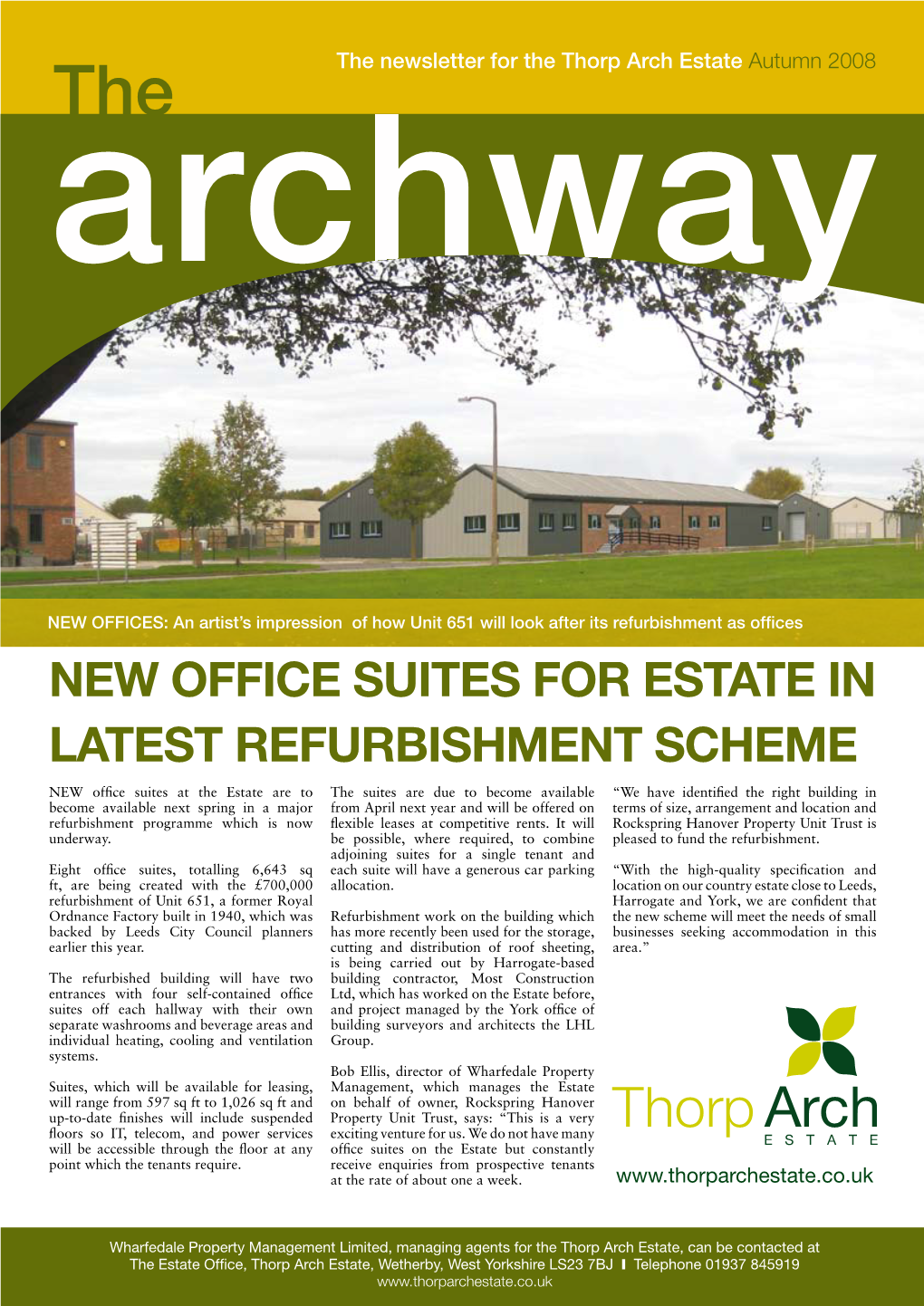 New Office Suites for Estate in Latest Refurbishment Scheme