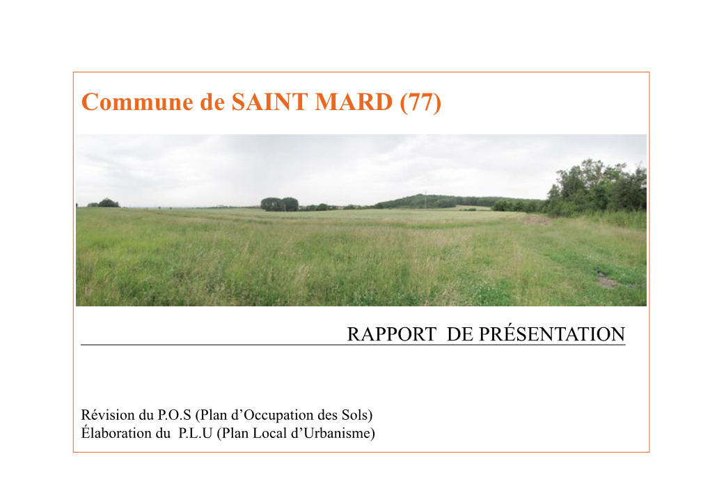 Commune De SAINT MARD (77)