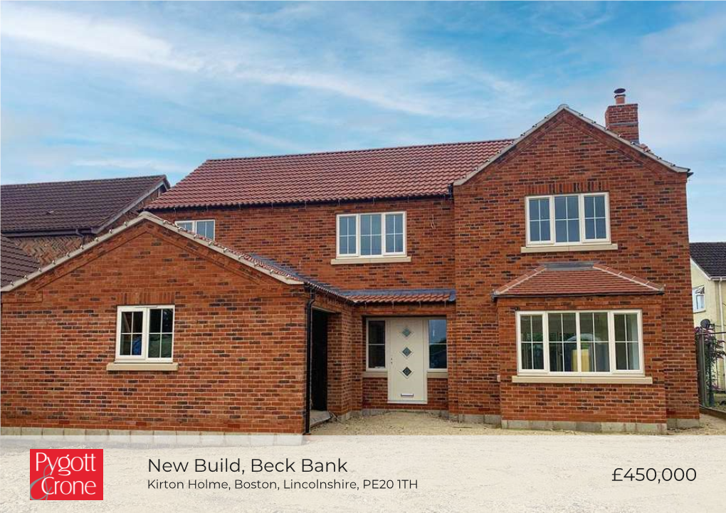 £450,000 New Build, Beck Bank