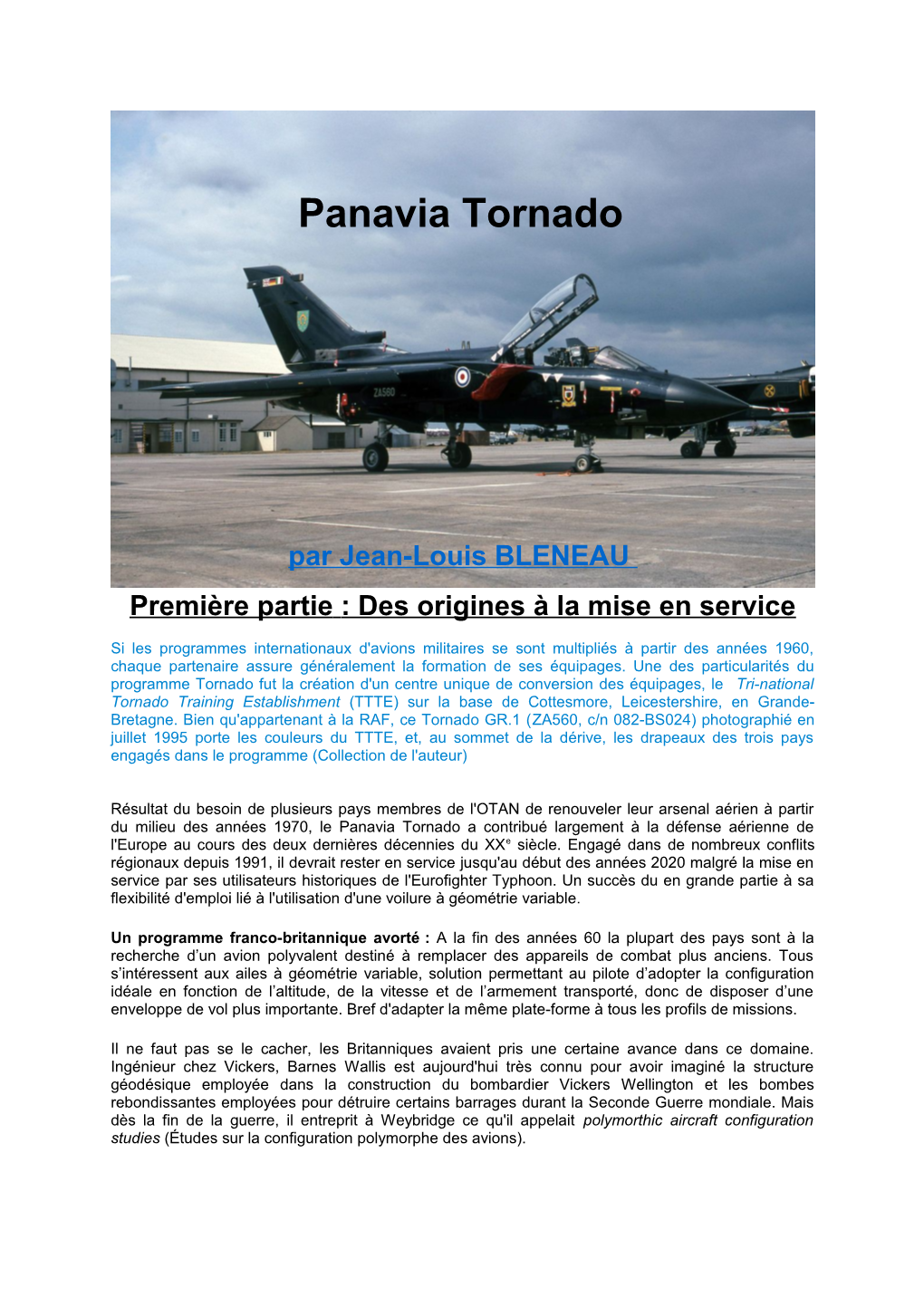 Panavia Tornado