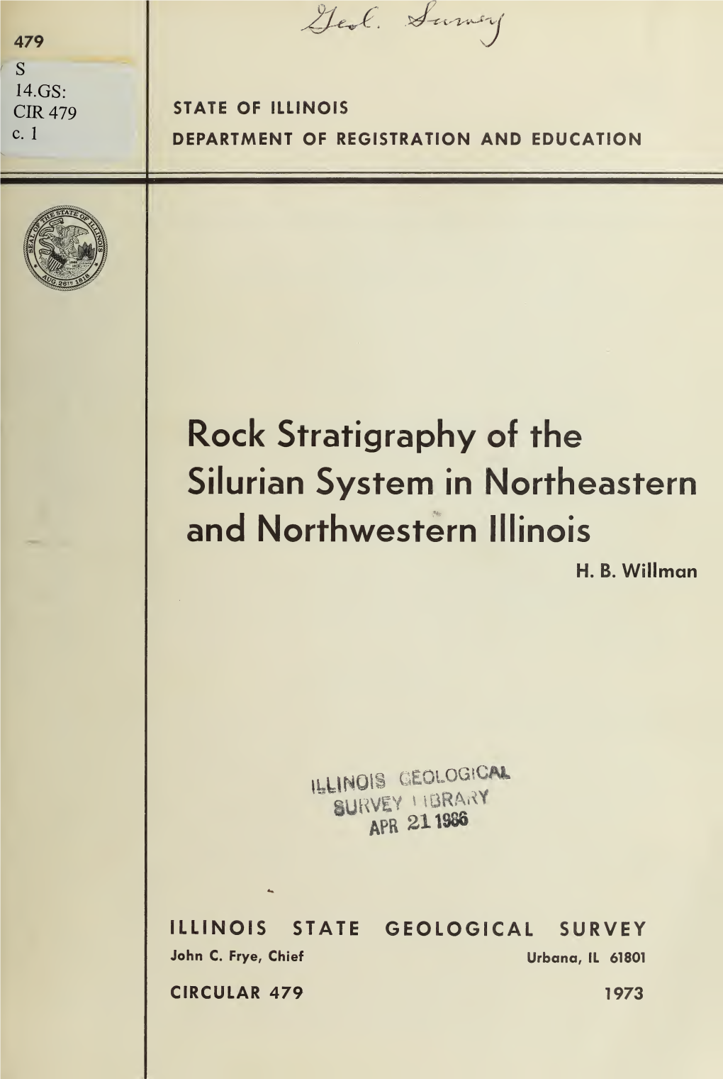 Rock Stratigraphy of the Silurian System in Northeastern and Northwestern Illinois