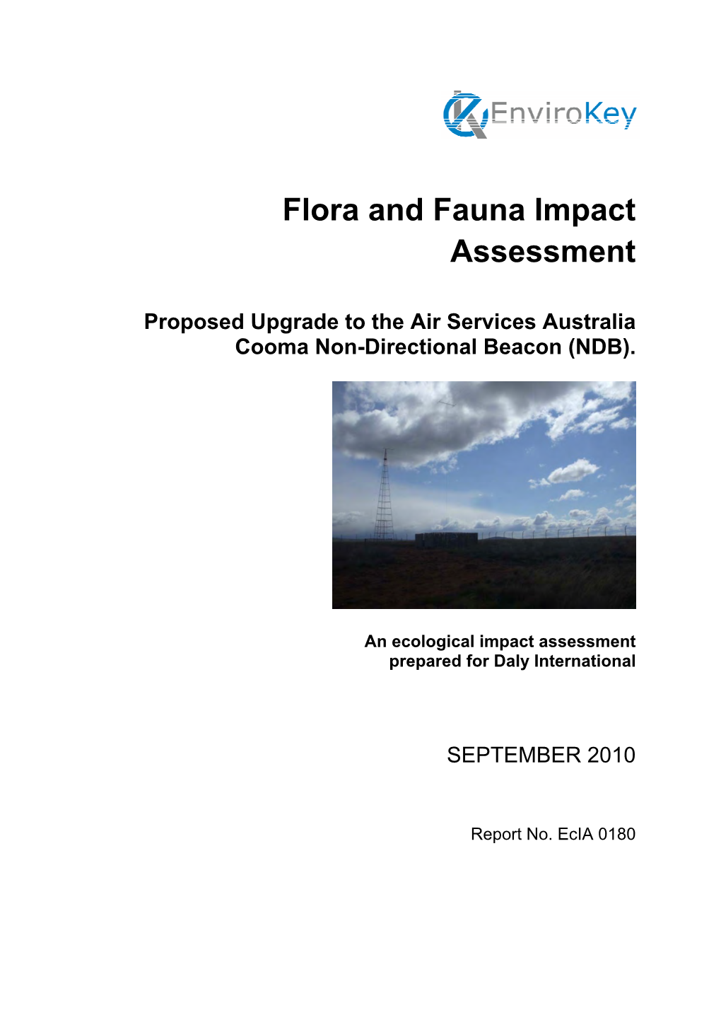 Flora and Fauna Impact Assessment