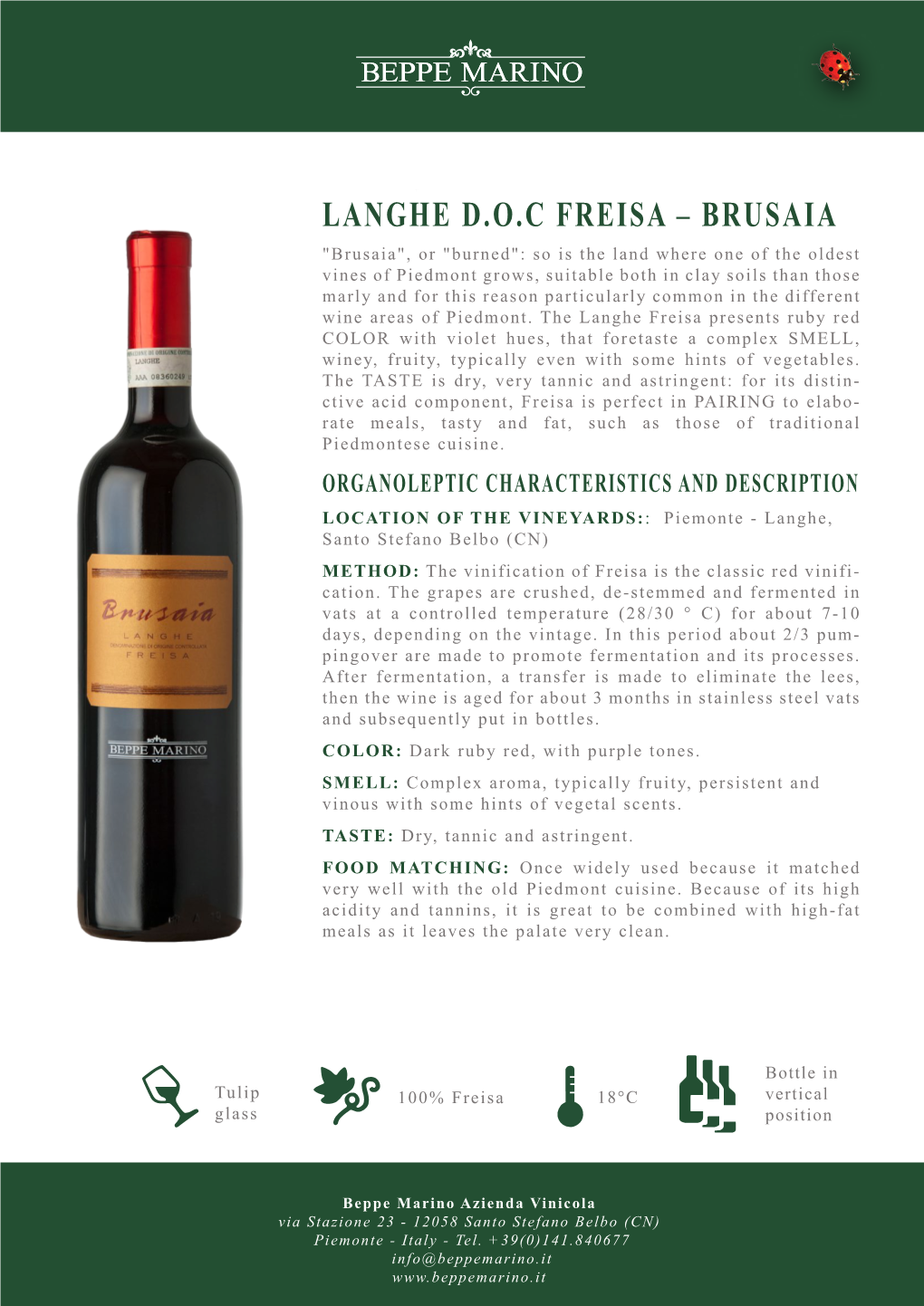 Langhe Doc Freisa