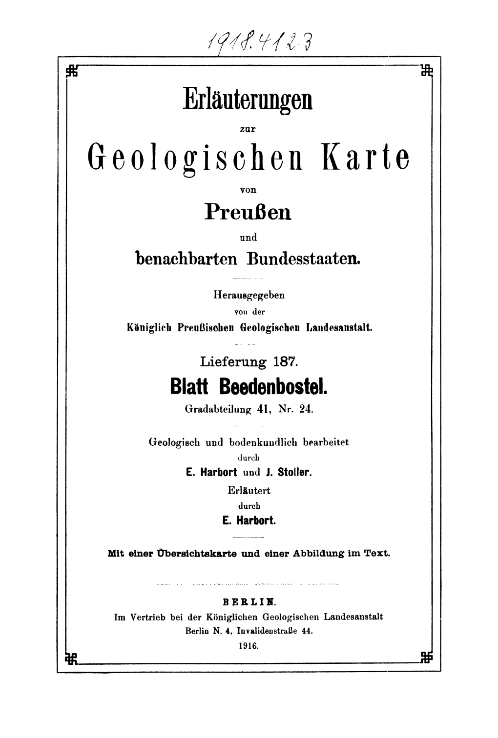 Geologischen Karte