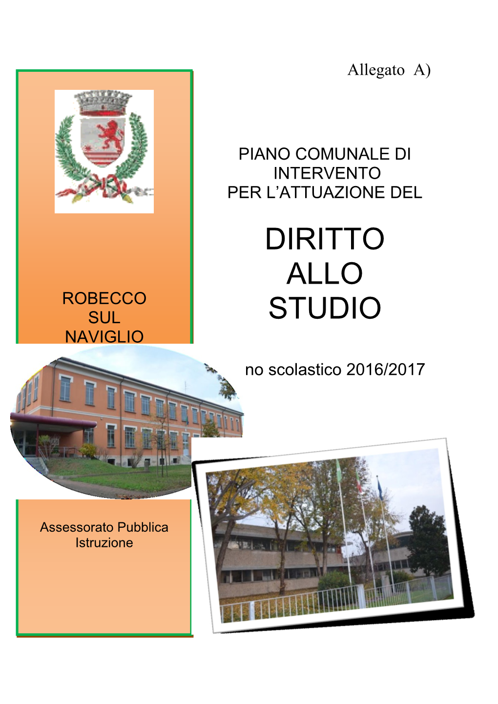 Piano Comunale Diritto Allo Studio