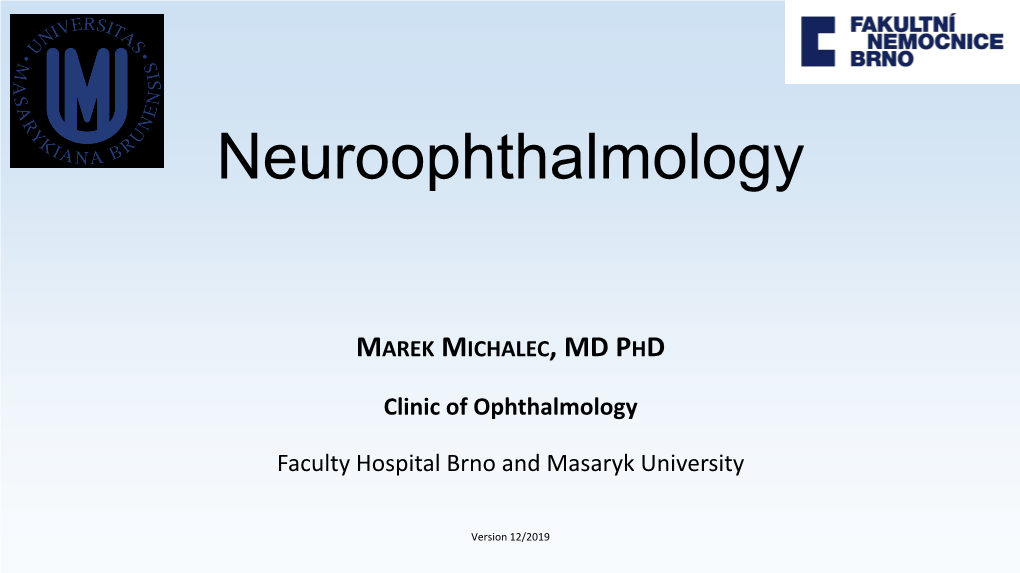 Neuroophthalmology