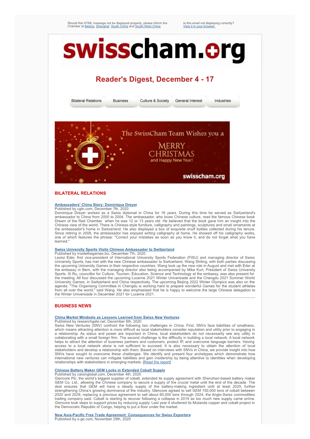 Reader's Digest, December 4 - 17