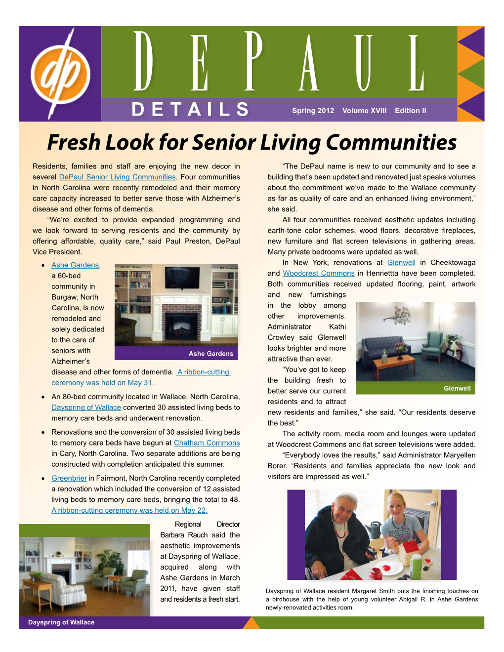 Fresh Look for Senior Living Communities